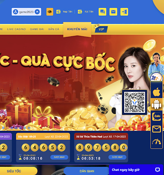 Quét mã QR để tải app vin68