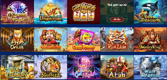 Đa dạng các slot game tại vin68