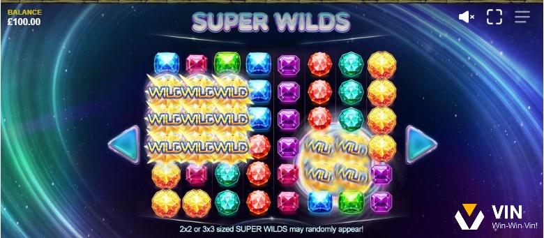 Super Wild có kích cỡ 2x2 và 3x3 đem đến cơ hội thắng lớn