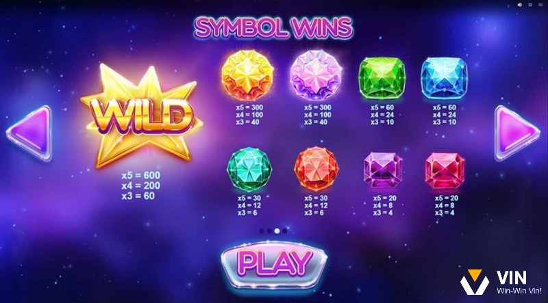 Biểu tượng Wild là biểu tượng đặc biệt duy nhất của Gems Gone Wild Power Reels