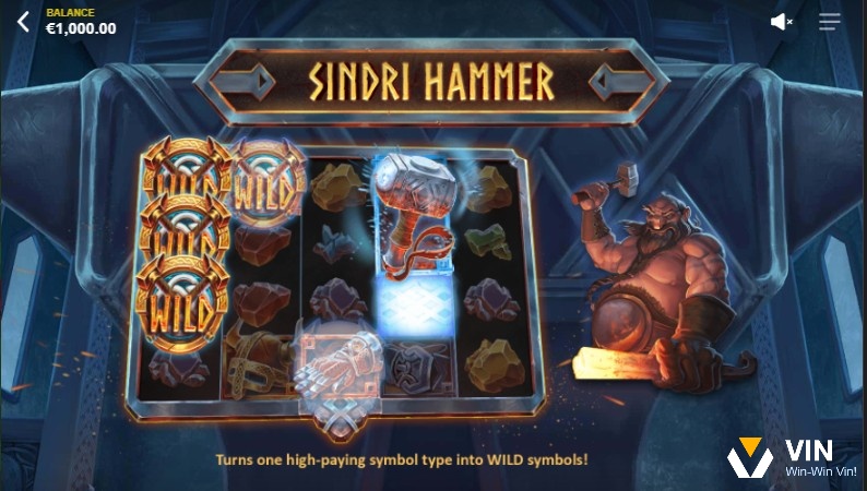 Sindri Hammer giúp biến biểu tượng giá trị cao thành biểu tượng Wild