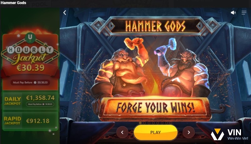 Hammer Gods: Slot Red Tiger về hai vị thần Bắc Âu Sindri - Brok