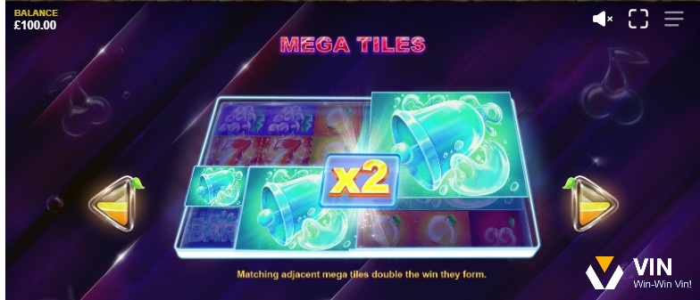 3x3 Mega Tiles sẽ xuất hiện giúp hợp nhất biểu tượng và đem đến hệ số nhân x2