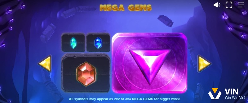 Mega Gems đóng vai trò hỗ trợ đạt được các tổ hợp thắng dễ dàng