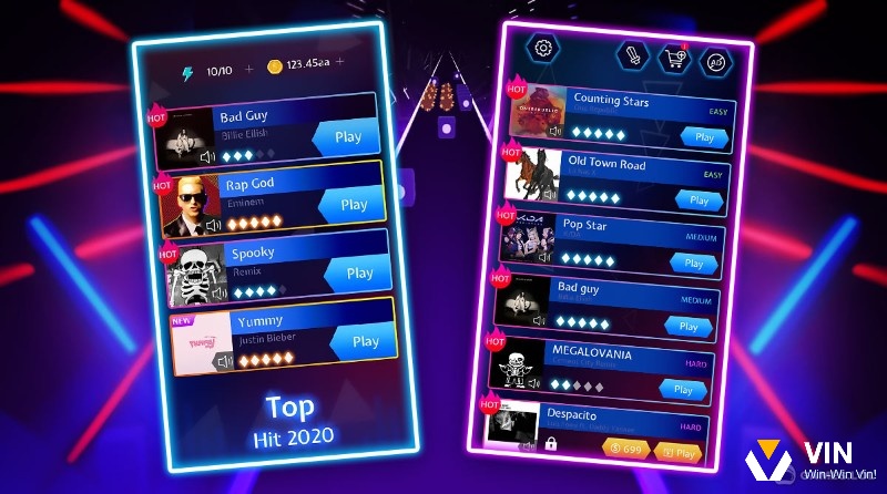 Kho nhạc trong game siêu đa dạng