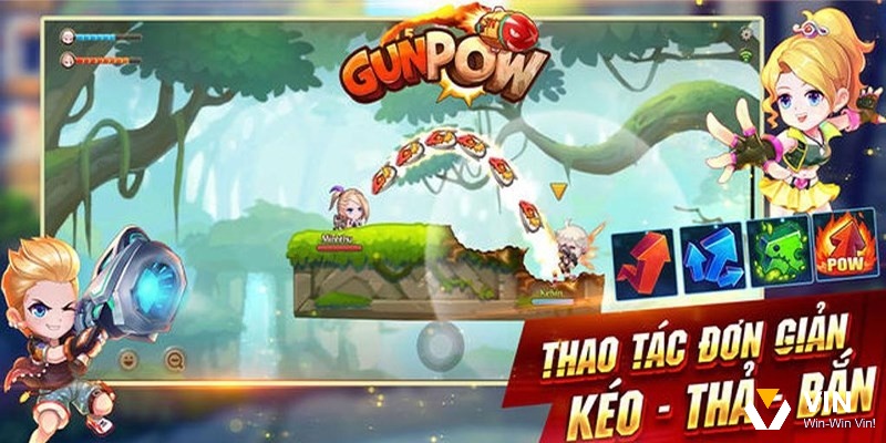 Game Gunpow Mobi mang đến một cách chơi bắn súng đơn giản nhưng đầy thử thách