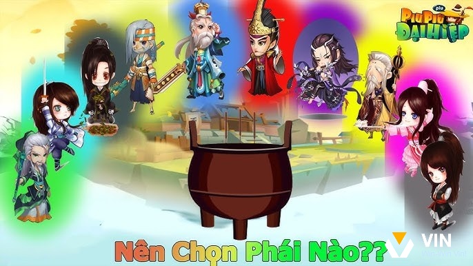 Game Đại Hiệp Piu Piu mang đến cơ hội trải nghiệm rất nhiều môn phái võ lâm đỉnh cao