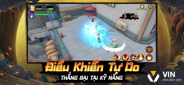 Tính năng bán tự động giúp bạn điều khiển dễ dàng trong game