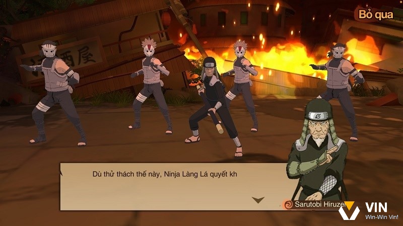 Game Hỏa Chí Truyền Thuyết bám sát câu chuyện về làng Konoha chiến đấu chống lại Kurama