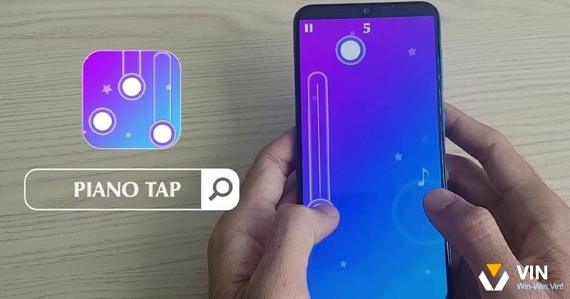 Game Piano Tap có đồ họa đơn giản nhưng tinh tế và đẹp mắt