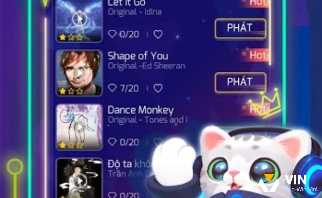 Với hơn 100 bài hát và lựa chọn siêu thú vị trong Sonic Cat