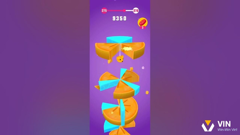 Game Helix Crush sở hữu một nền tảng đồ họa 3D đầy màu sắc