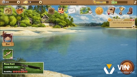 Gameplay Fishing World kết hợp bắn cá truyền thống với trải nghiệm câu cá thực tế và đồ họa 3D chân thực