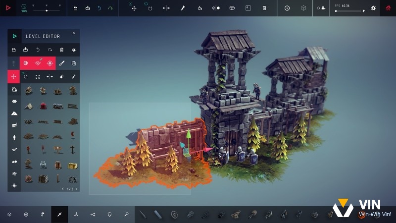 Besiege cho phép chế tạo máy chiến đấu