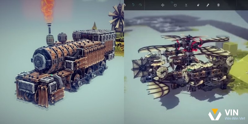 Game Besiege có chế độ Sandbox và xây dựng giới hạn đa dạng