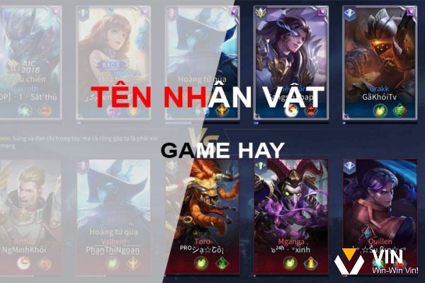 Tên nhân vật là điều đầu tiên người chơi khác nhìn thấy khi tương tác với bạn trong game