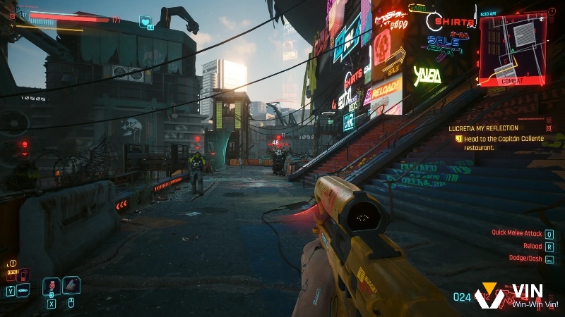 Night City lung linh trong Cyberpunk 2077: Phantom Liberty.