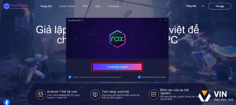 NoxPlayer cho phép tùy chỉnh cấu hình và tạo nhiều máy ảo Android để chơi đa tài khoản