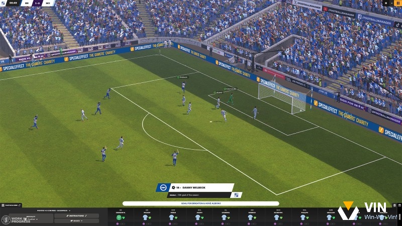 Football Manager 2024 cho phép người chơi quản lý chiến thuật và chuyển nhượng chuyên sâu.