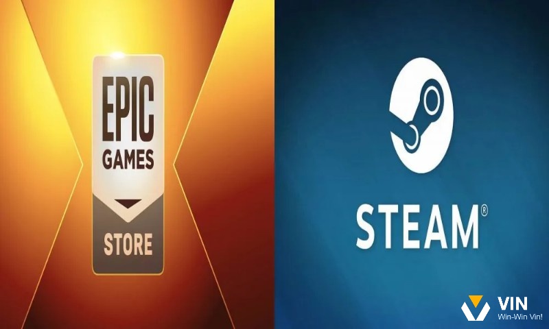 Steam, Epic Games Store phân phối game đá bóng PC uy tín.