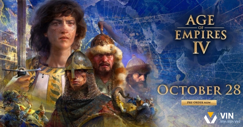Người chơi Age of Empires IV điều khiển các nền văn minh Trung cổ, tham gia trận chiến lịch sử với đồ họa ấn tượng