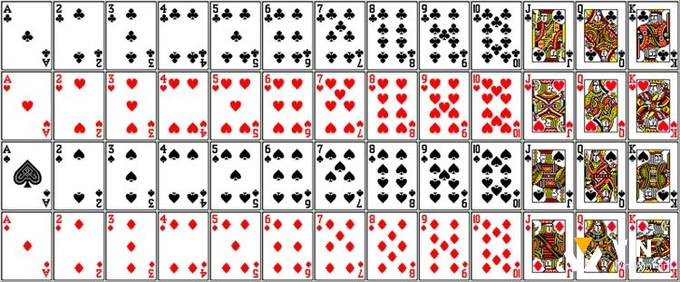 Quy định chất và số của 52 lá bài