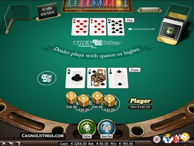 Mọi ván cược 3 lá poker bắt đầu bằng ba lá bài — nơi chiến thuật và vận may giao thoa.