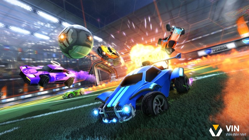 Rocket League kết hợp lối chơi đua xe với bóng đá mang đến sự mới lạ cho người chơi