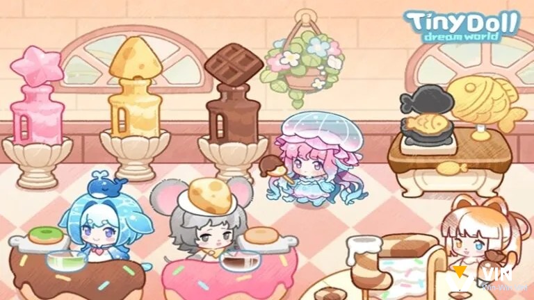 Tiny Dolls: Dream World nổi bật với phong cách chibi đáng yêu và kho tùy chỉnh phong phú