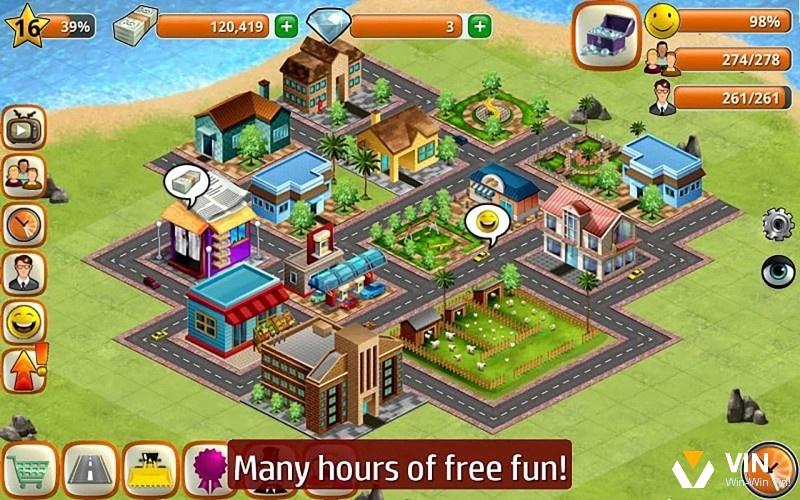 Village City Island Sim mang lại trải nghiệm xây dựng thành phố đơn giản nhưng vẫn đủ chiều sâu để gắn bó