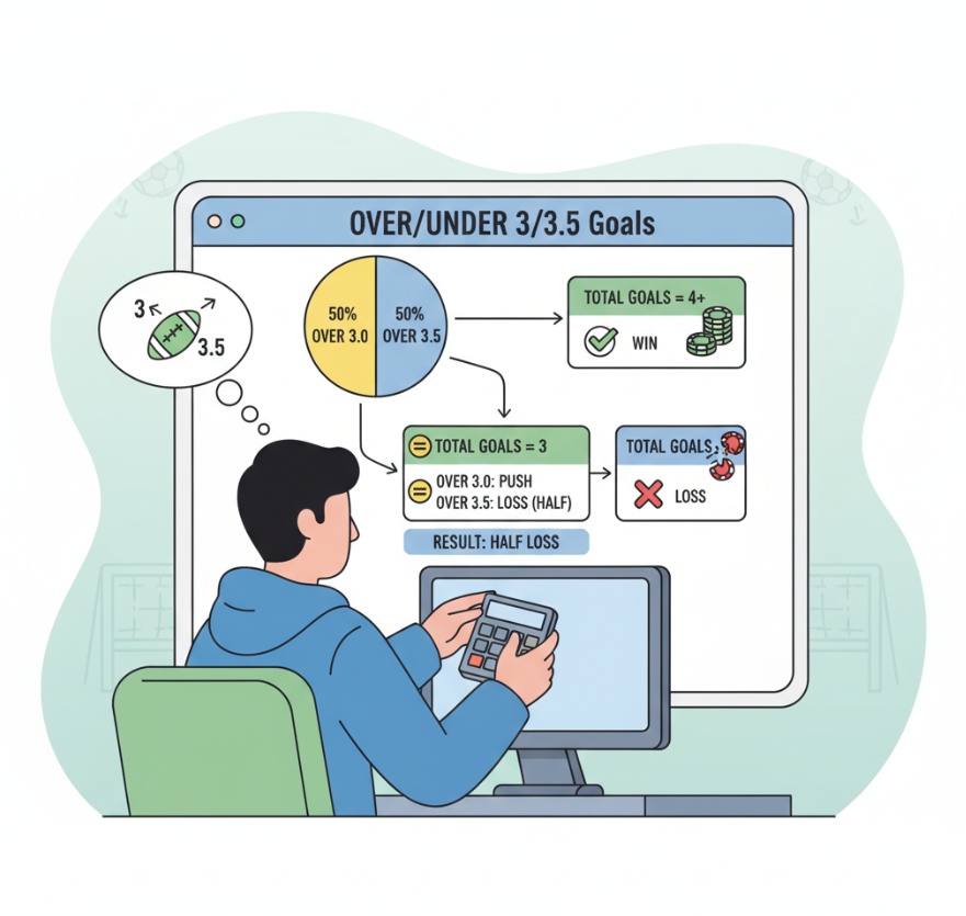 Tài xỉu 3 3.5 là gì? Cách đọc kèo và tính tiền thắng thua chuẩn