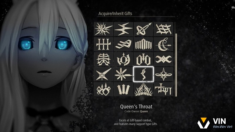 Menu Blood Code hiển thị lựa chọn chỉ số và kỹ năng, giúp đổi vai theo tình huống giao tranh