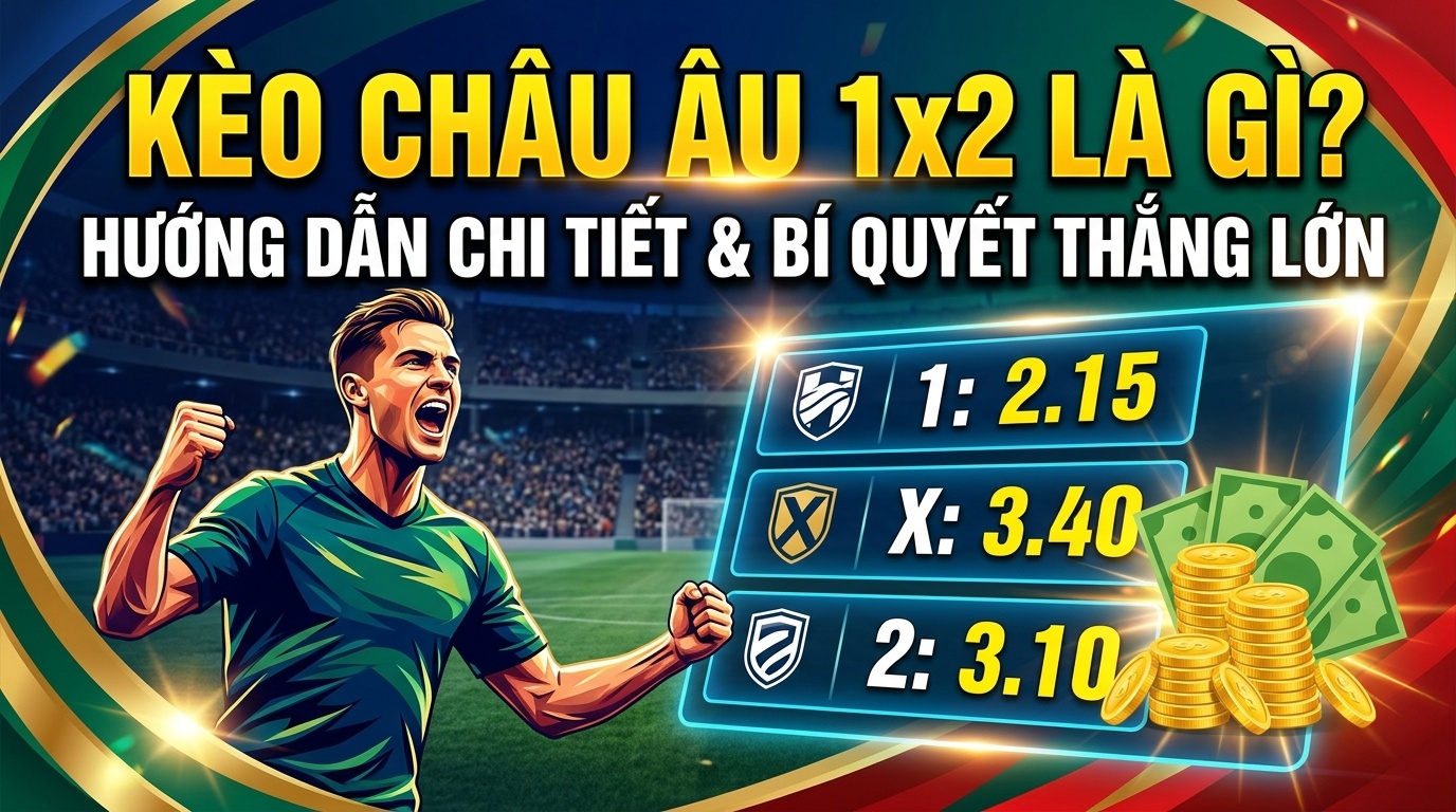 Kèo Châu Âu 1x2 là gì? Hướng dẫn chi tiết, bí quyết thắng lớn