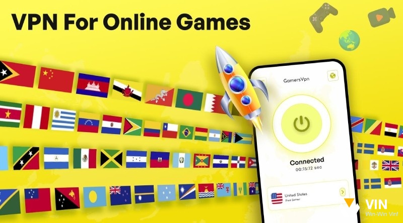Gaming VPN For Online Games hỗ trợ tăng tốc game khi chơi online