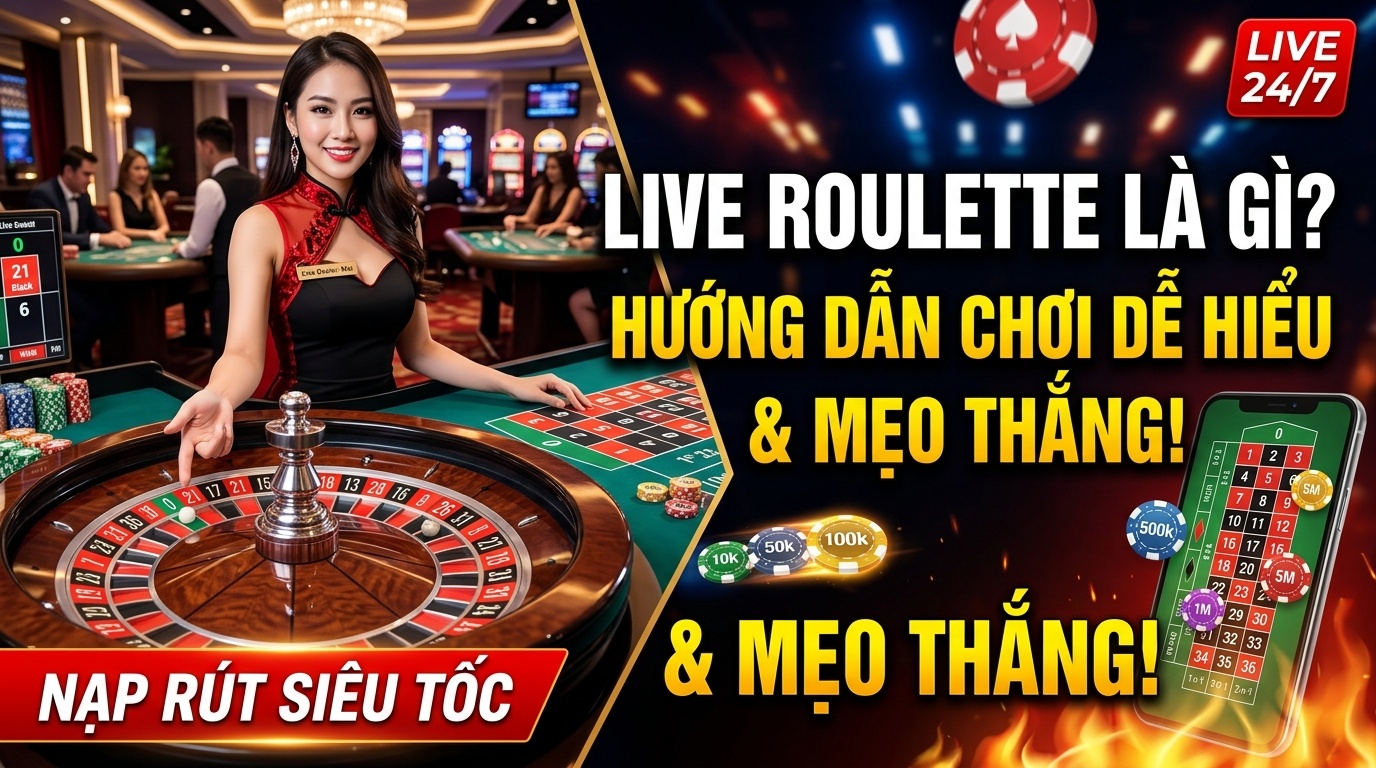 Live Roulette là gì? Hướng dẫn chơi trực tuyến dễ hiểu