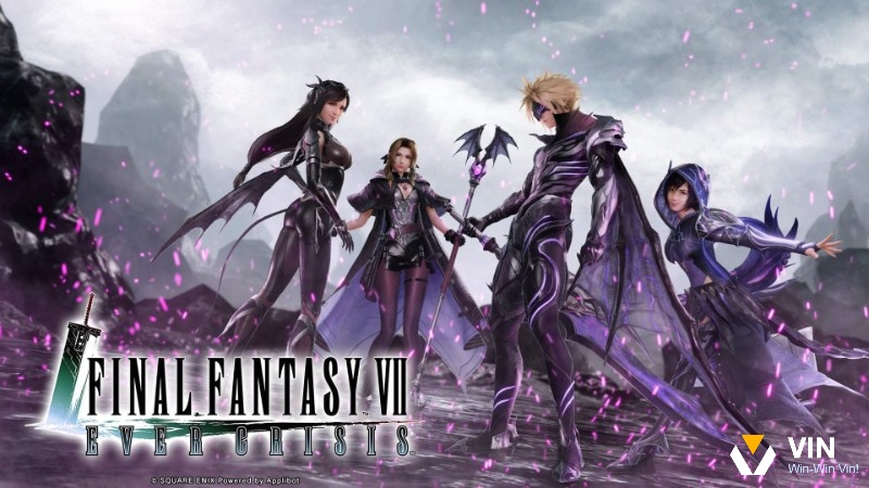 Final Fantasy VII Ever Crisis với nhân vật Cloud và phong cách nhập vai mobile