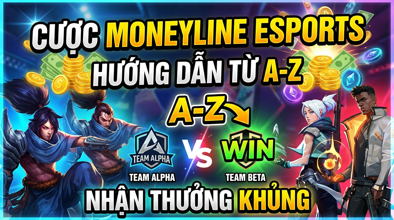 Cược Moneyline Esports: Hướng dẫn từ A-Z, nhận thưởng lớn