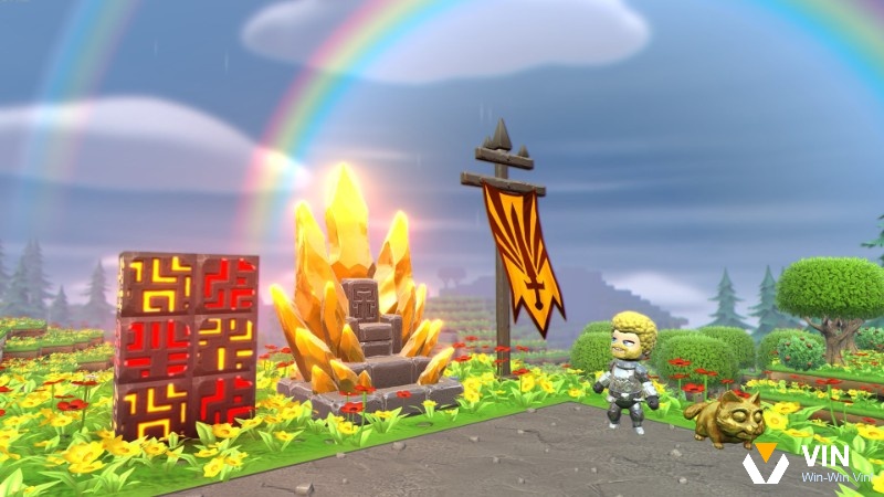 Portal Knights kết hợp chiến đấu, xây dựng và khám phá fantasy trong một trải nghiệm dễ chơi