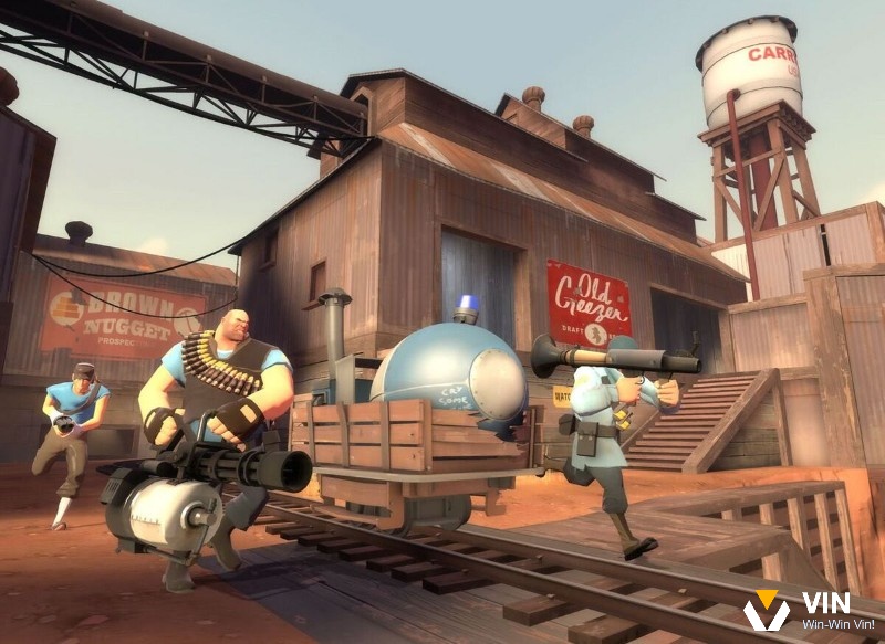 Team Fortress 2 là game hay cho PC nhẹ miễn phí thuộc thể loại FPS