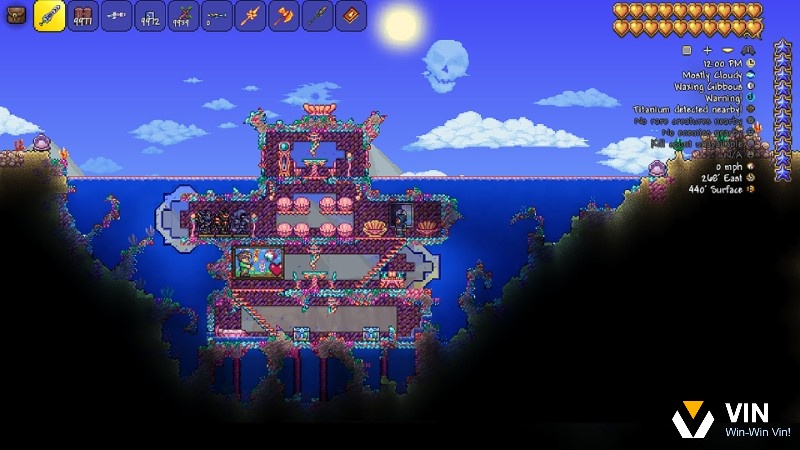 Terraria game phiêu lưu sinh tồn nhẹ cho PC